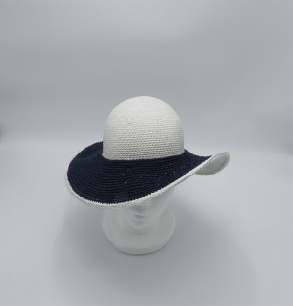 cappello tesa bianco - immagine 4